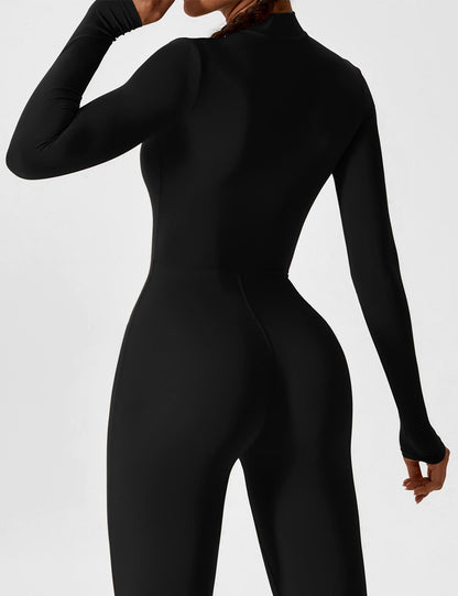 Damen Bodysuit Vollreißverschluss Nahtlos