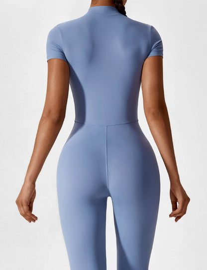 Damen Bodysuit Vollreißverschluss Nahtlos