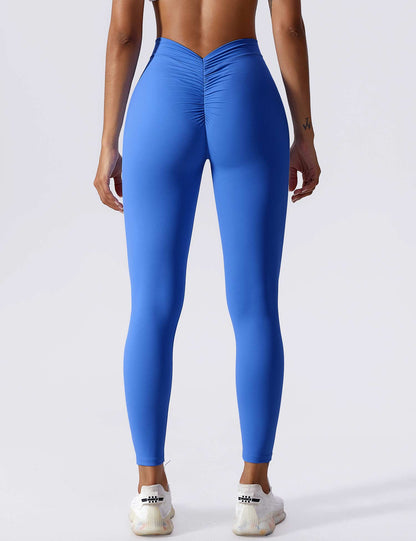 Damen Leggings Nahtlos Stretch Scrunch