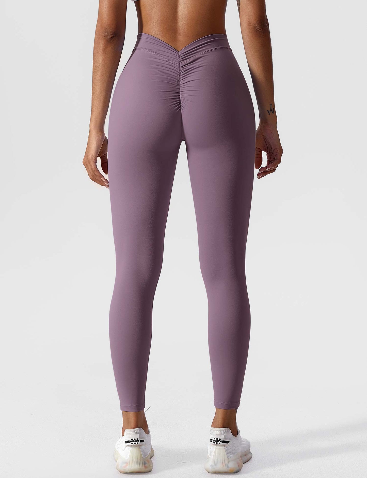 Damen Leggings Nahtlos Stretch Scrunch