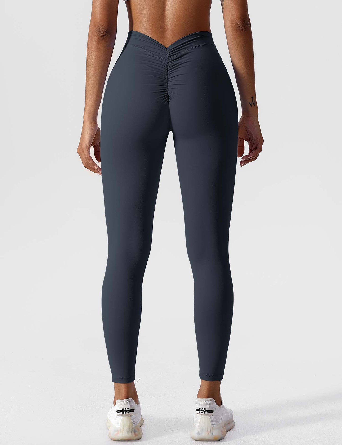 Damen Leggings Nahtlos Stretch Scrunch