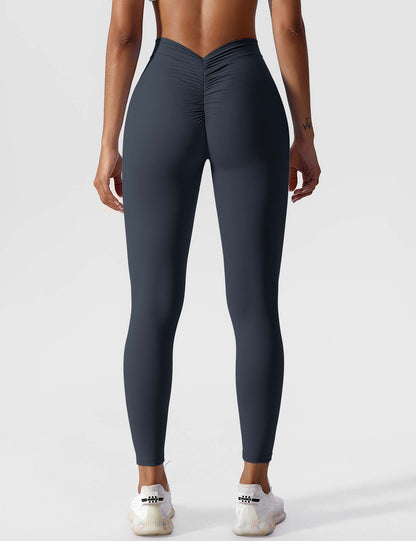 Damen Leggings Nahtlos Stretch Scrunch