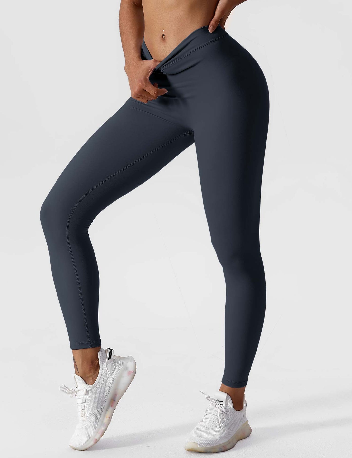 Damen Leggings Nahtlos Stretch Scrunch