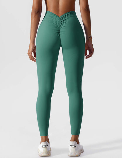 Damen Leggings Nahtlos Stretch Scrunch