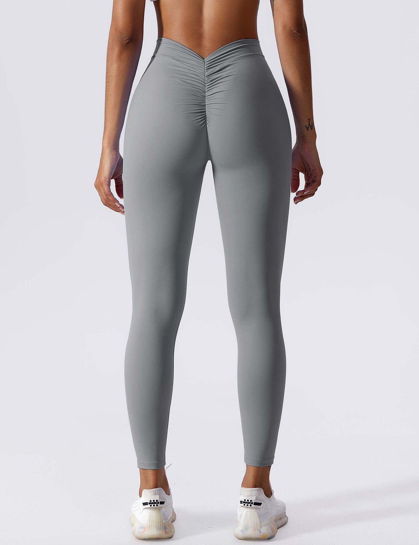 Damen Leggings Nahtlos Stretch Scrunch