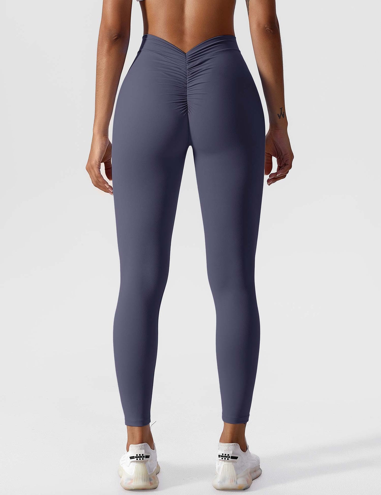 Damen Leggings Nahtlos Stretch Scrunch