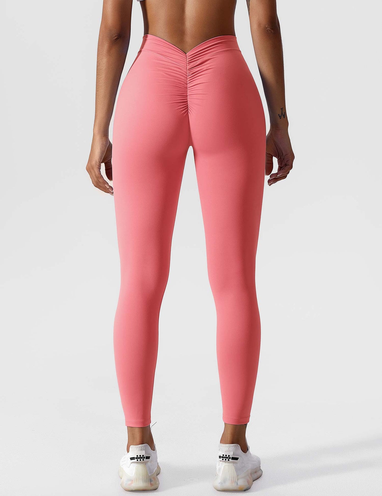 Damen Leggings Nahtlos Stretch Scrunch