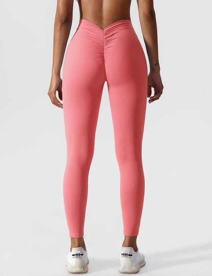 Damen Leggings Nahtlos Stretch Scrunch
