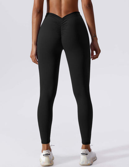 Damen Leggings Nahtlos Stretch Scrunch