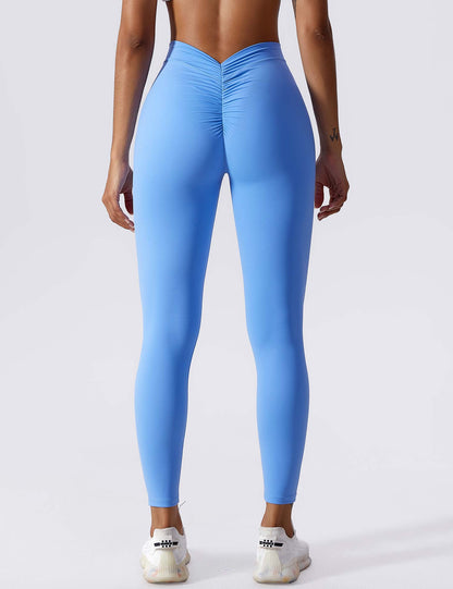 Damen Leggings Nahtlos Stretch Scrunch