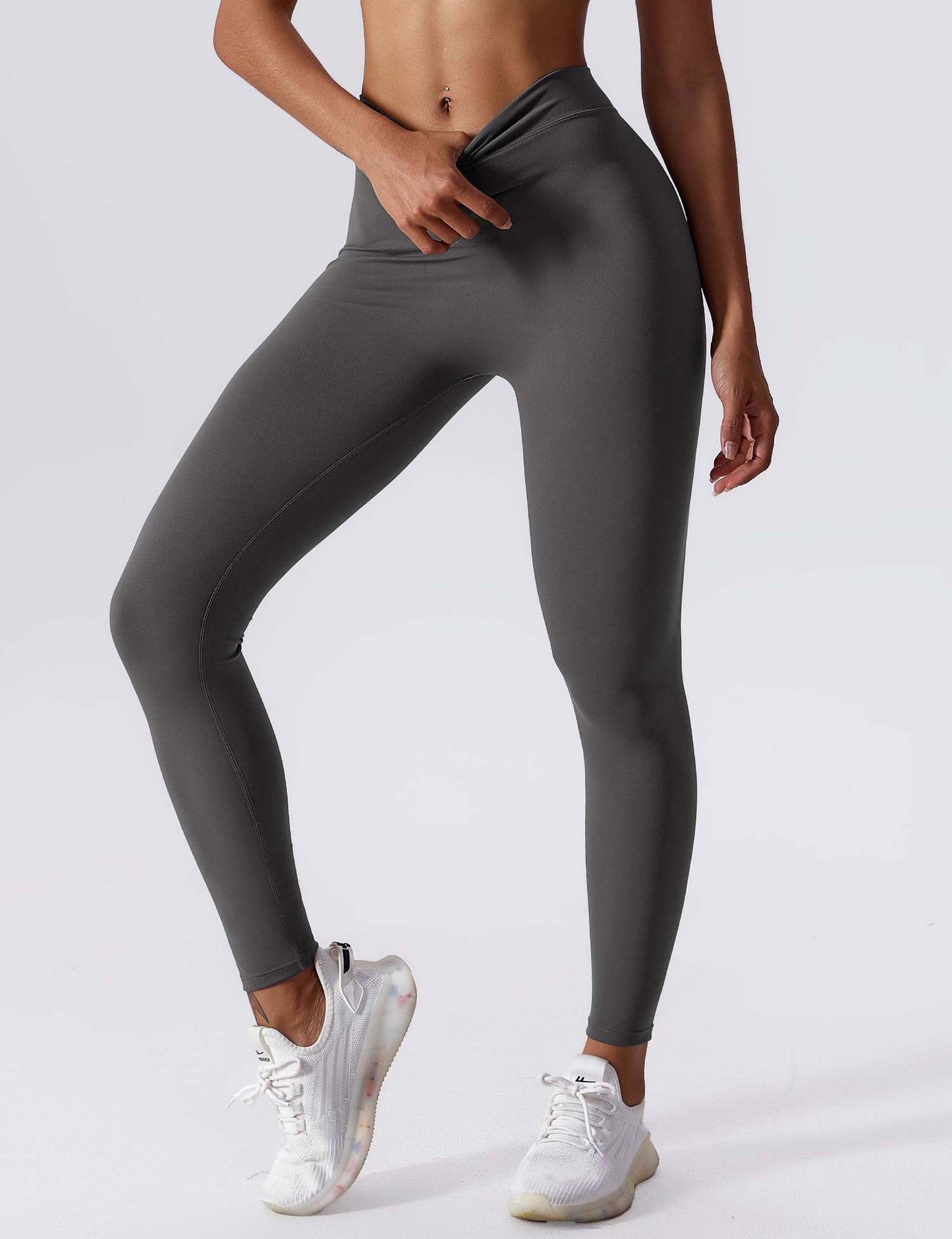 Damen Leggings Nahtlos Stretch Scrunch