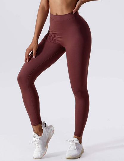 Damen Leggings Nahtlos Stretch Scrunch