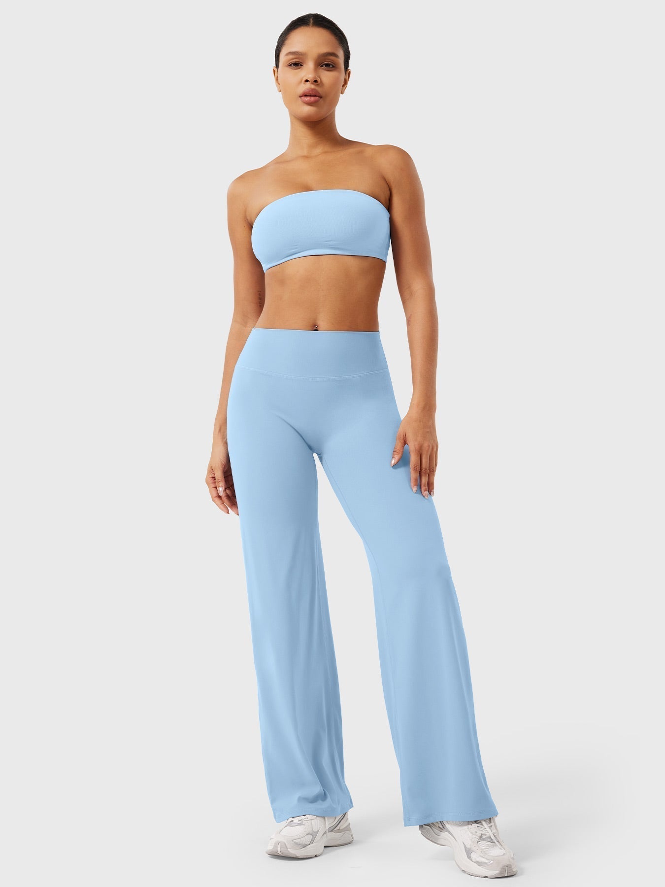 Damen Sommerhose Hohe Taille Slim Fit