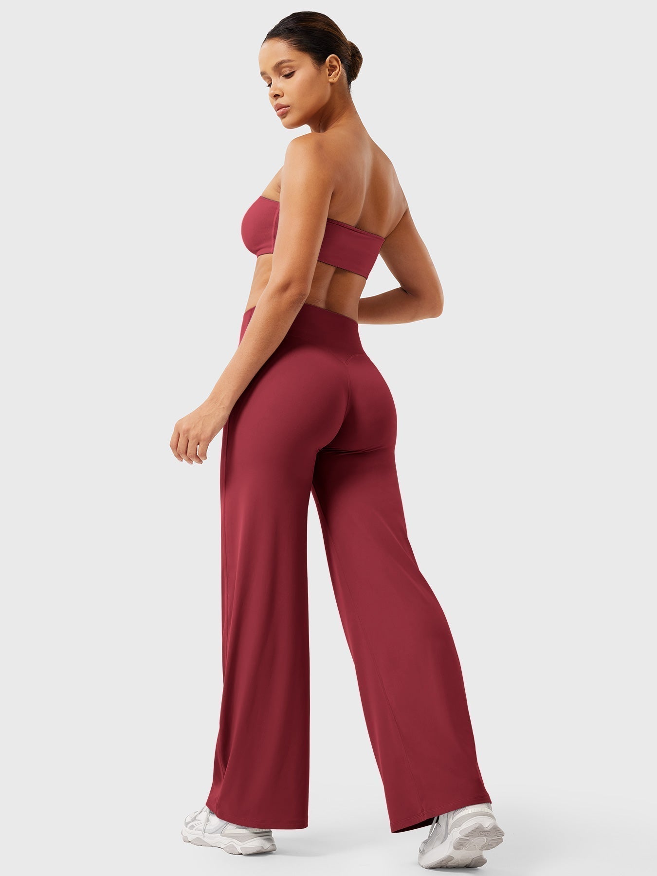 Damen Sommerhose Hohe Taille Slim Fit