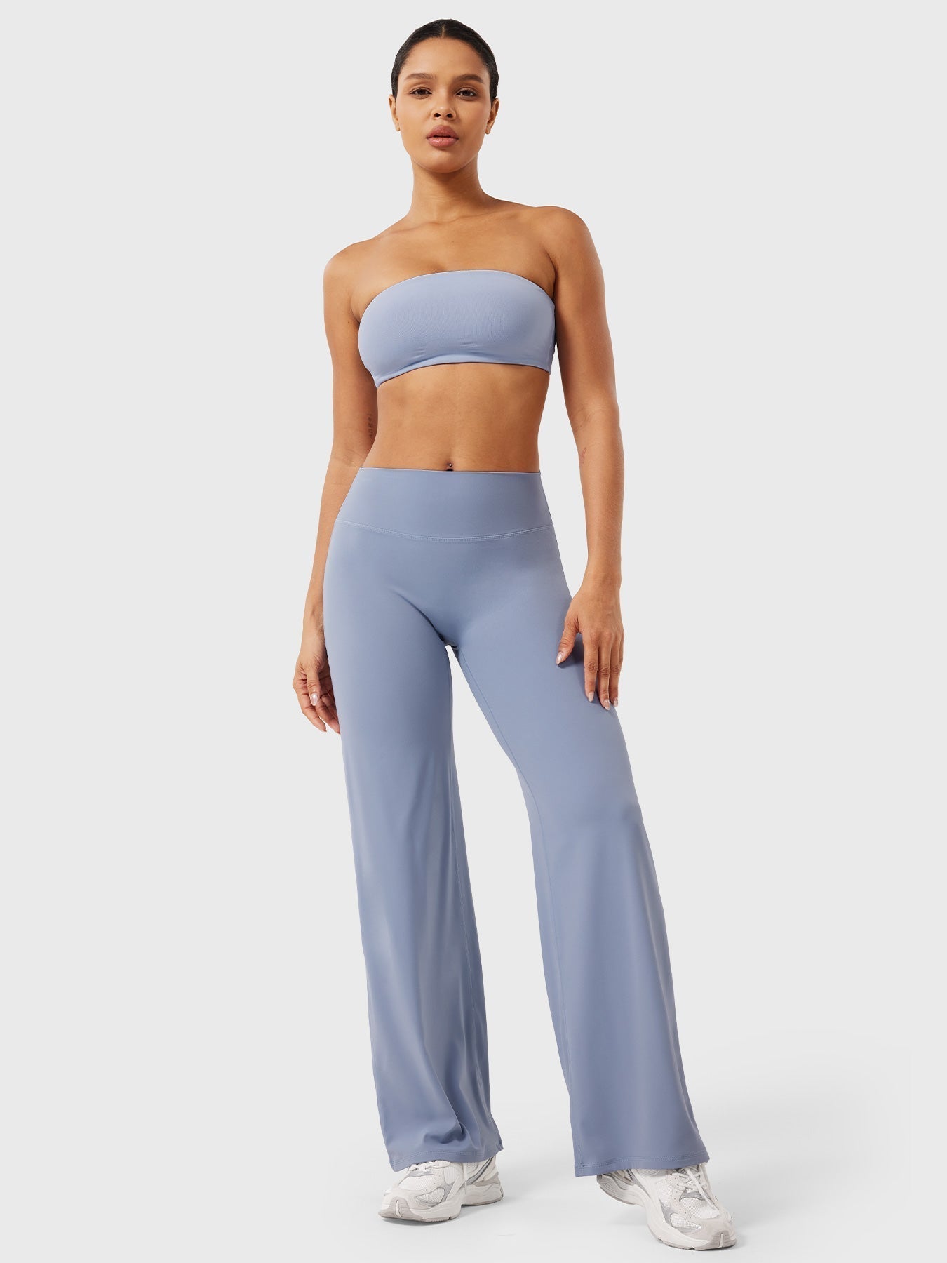 Damen Sommerhose Hohe Taille Slim Fit