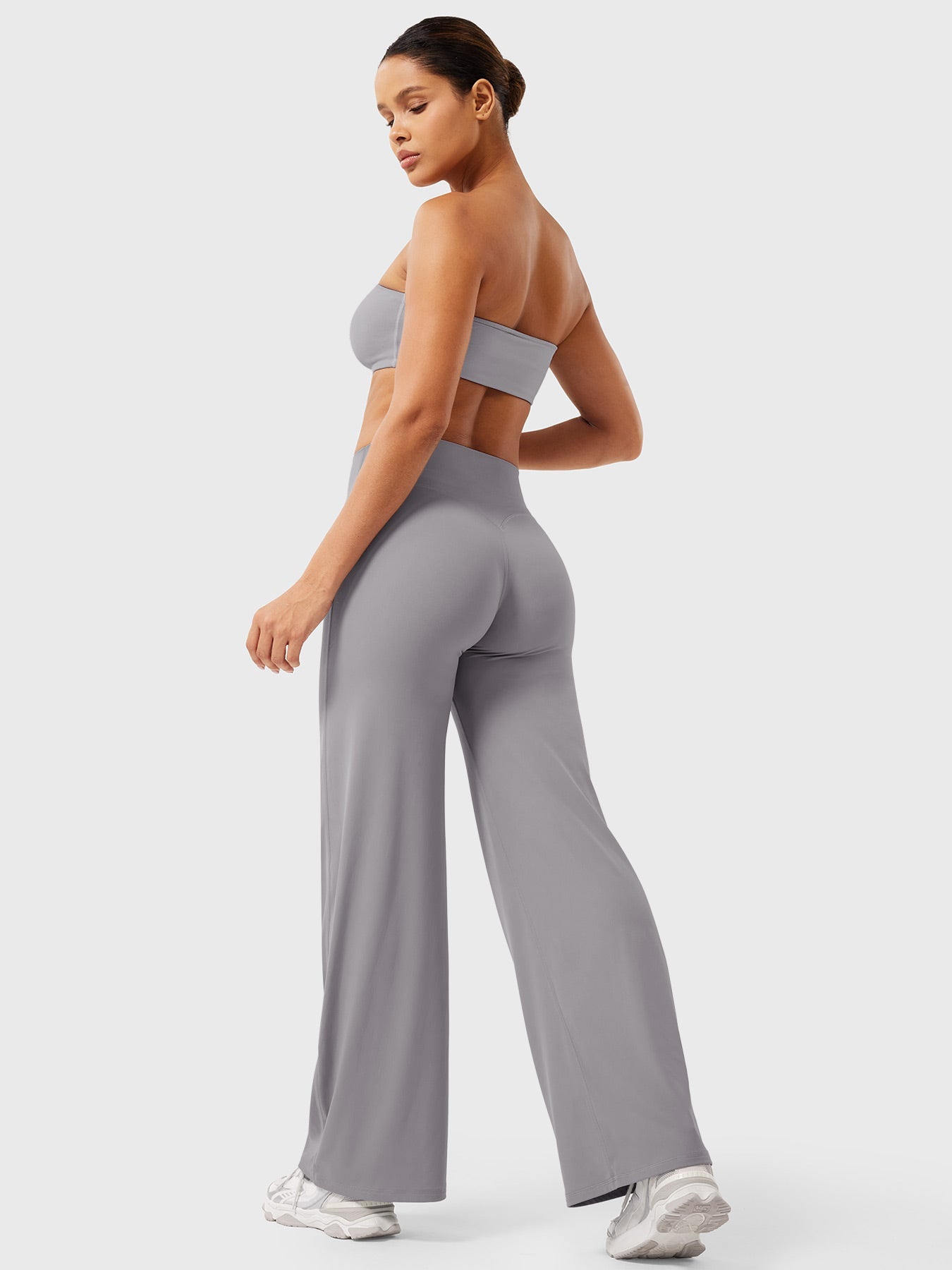 Damen Sommerhose Hohe Taille Slim Fit