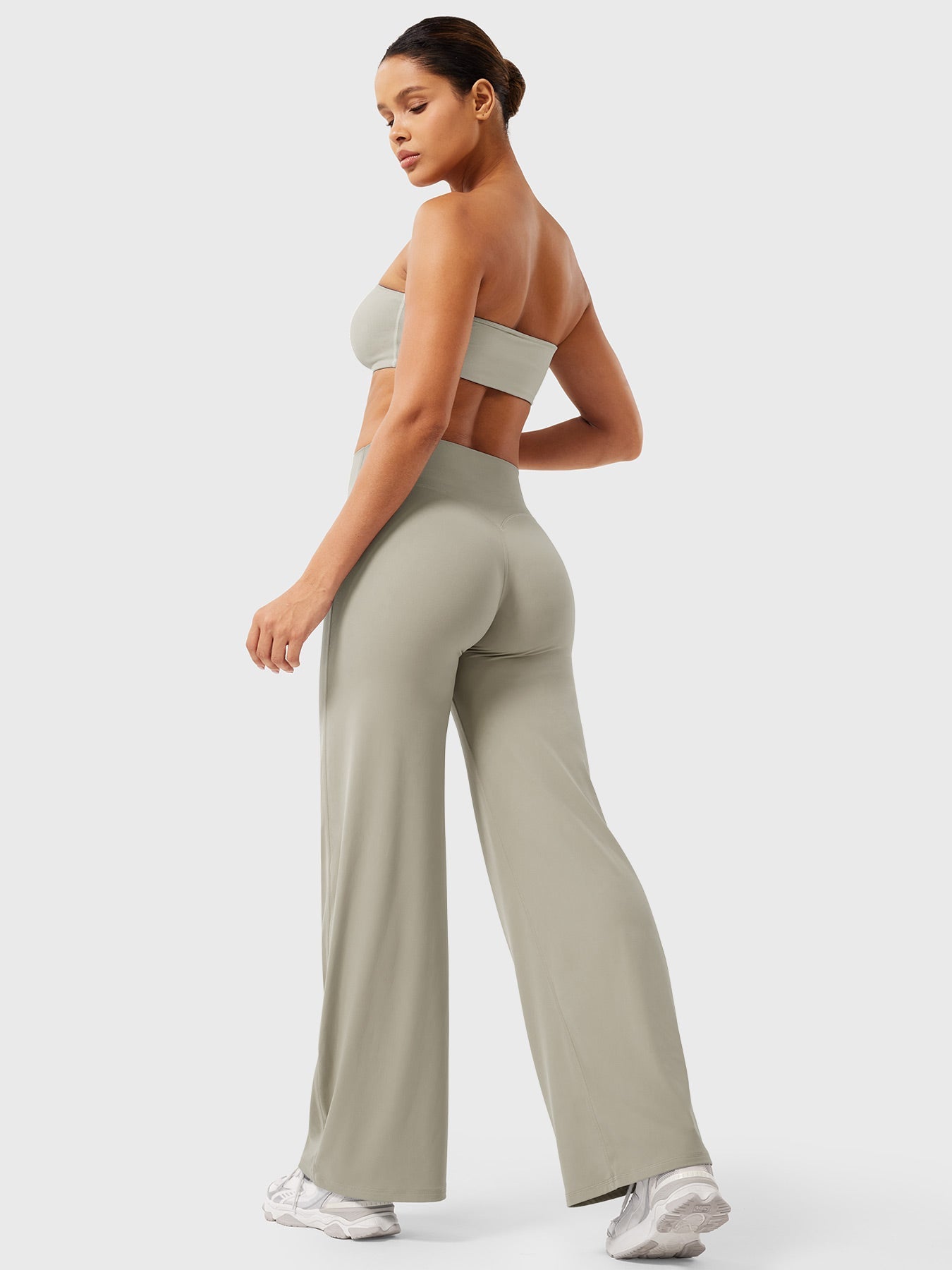 Damen Sommerhose Hohe Taille Slim Fit