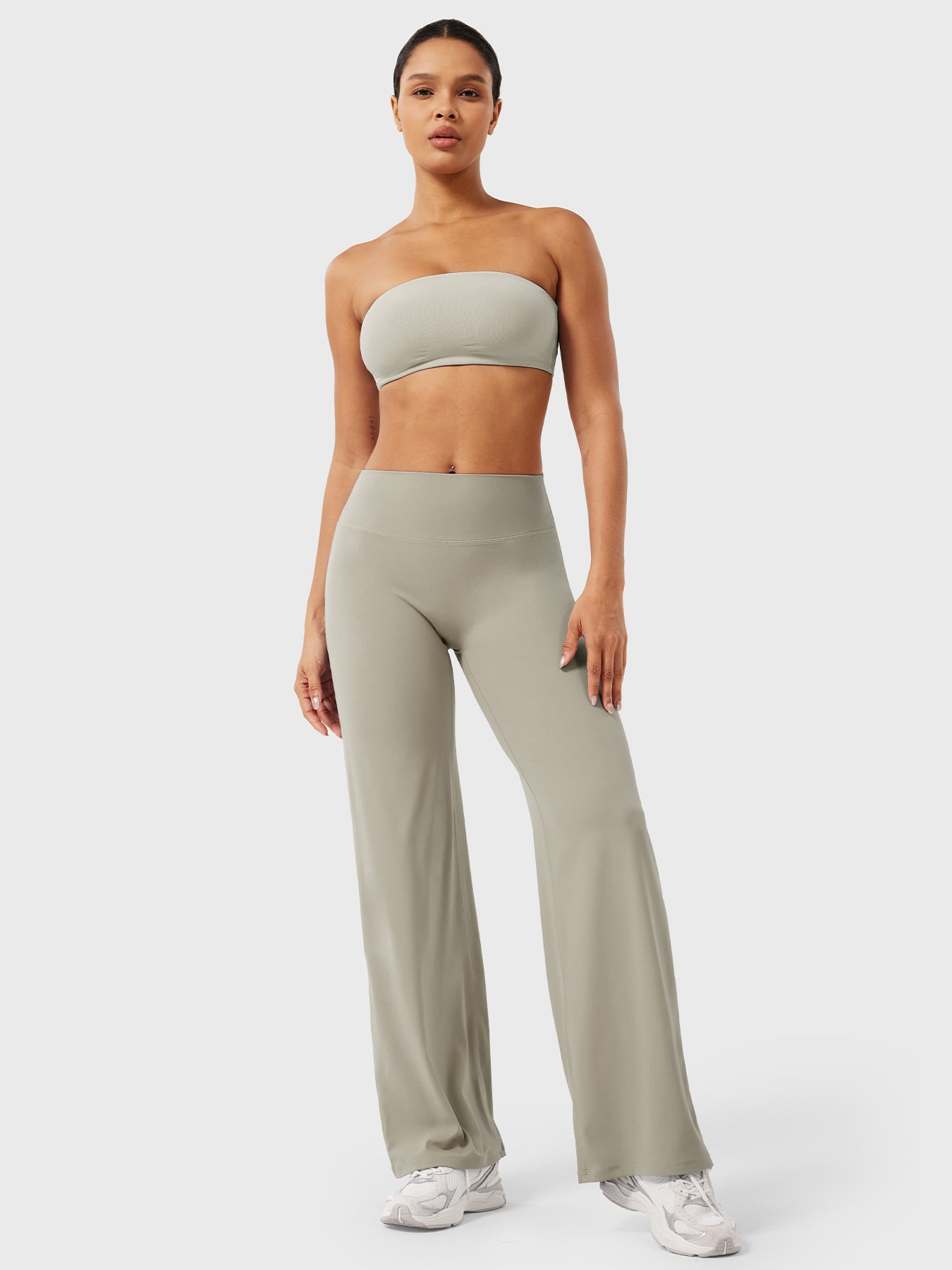 Damen Sommerhose Hohe Taille Slim Fit