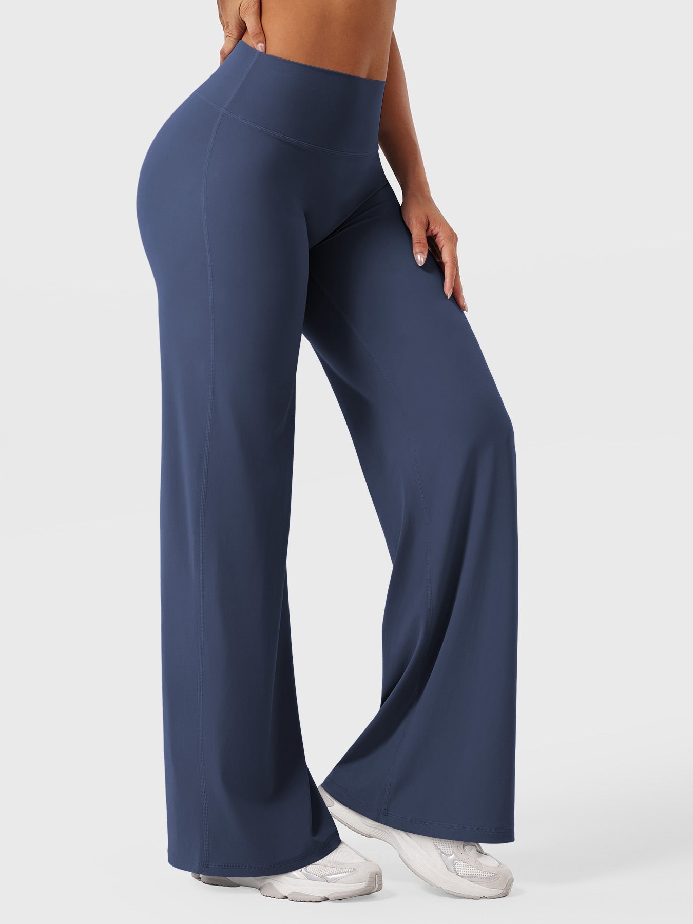 Damen Sommerhose Hohe Taille Slim Fit