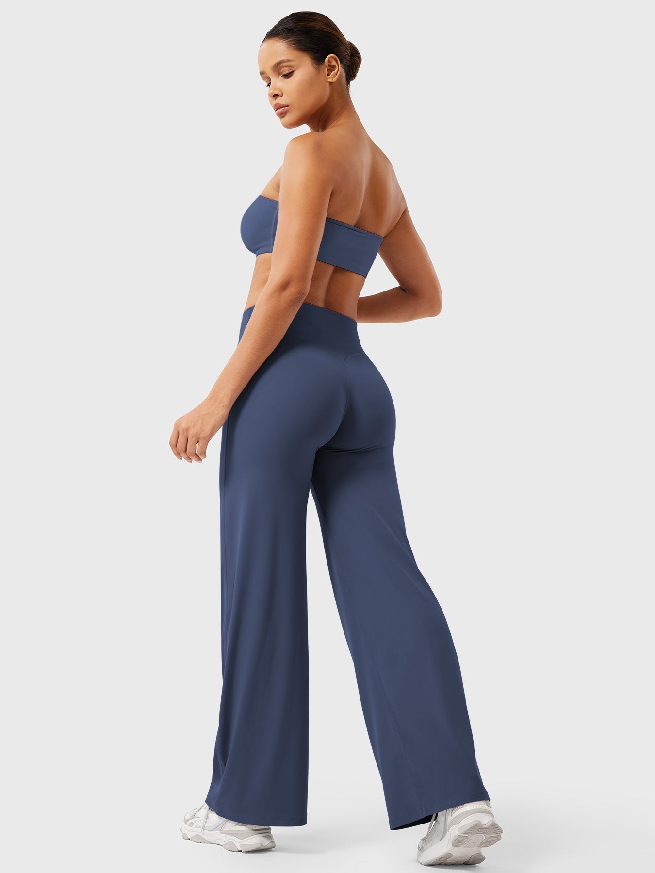 Damen Sommerhose Hohe Taille Slim Fit