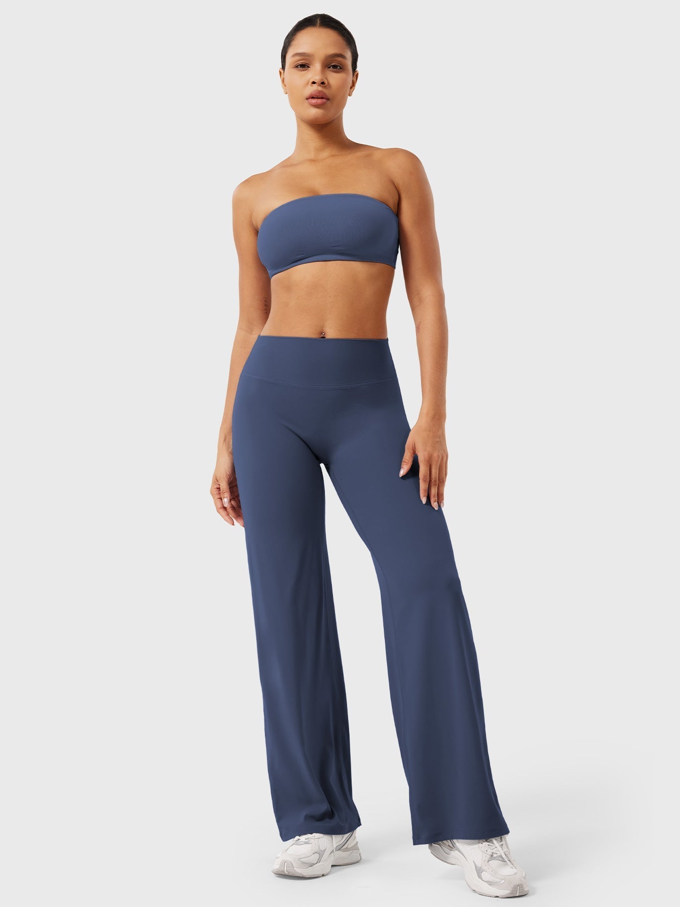 Damen Sommerhose Hohe Taille Slim Fit