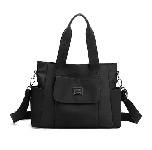 Damen Lederhandtasche Elegantes Design Schwarz - Norvielle