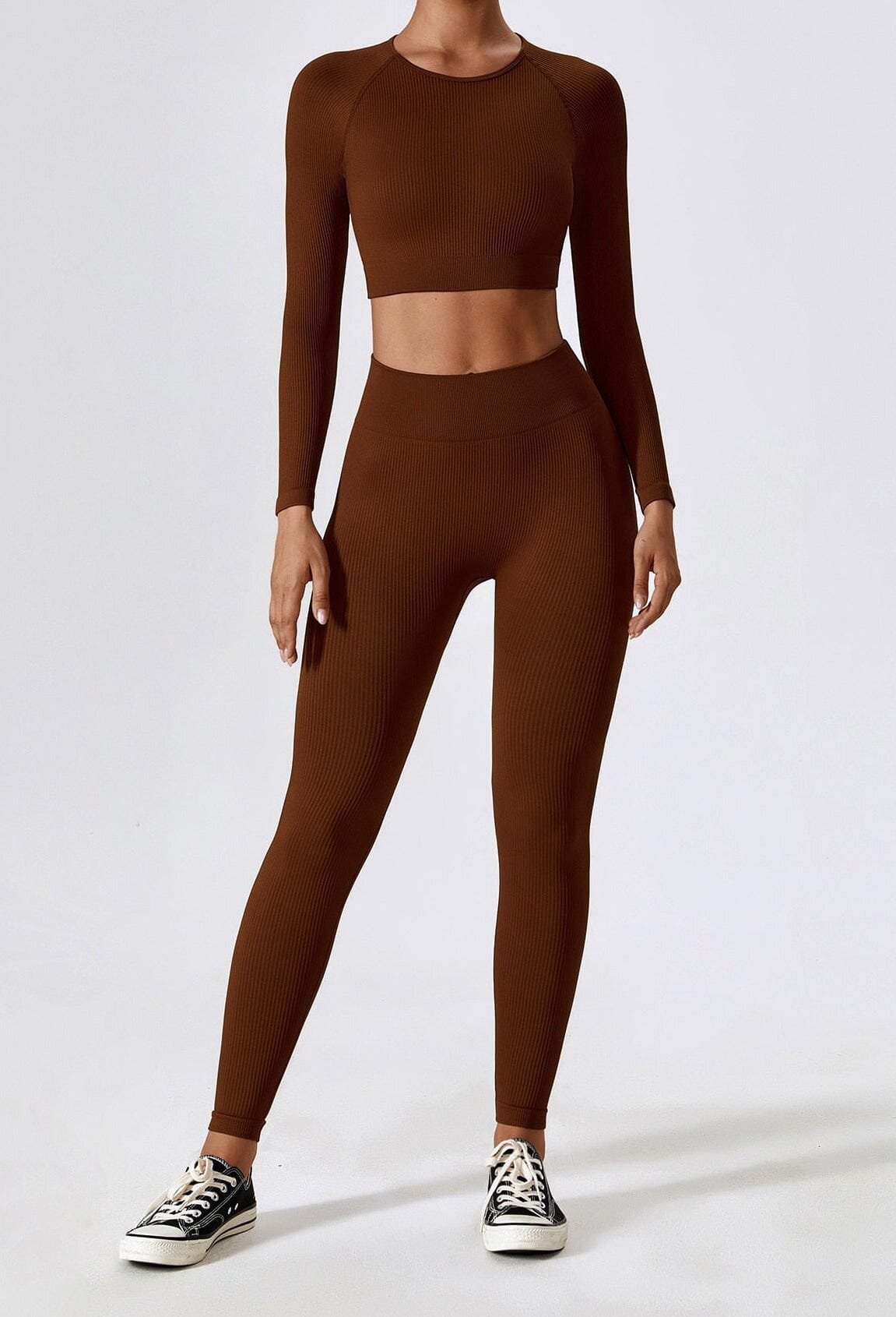 Damen Sport-Set Nahtlos Zweiteilig Funktionsbekleidung