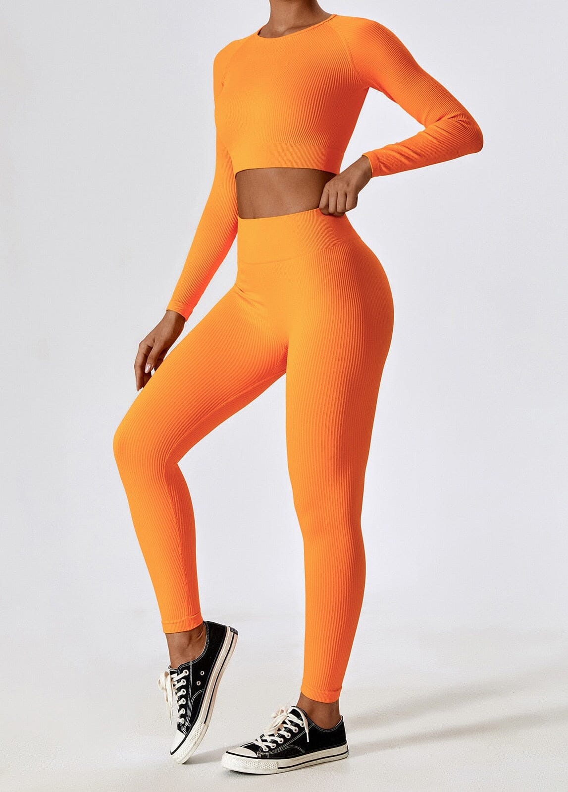 Damen Sport-Set Nahtlos Zweiteilig Funktionsbekleidung