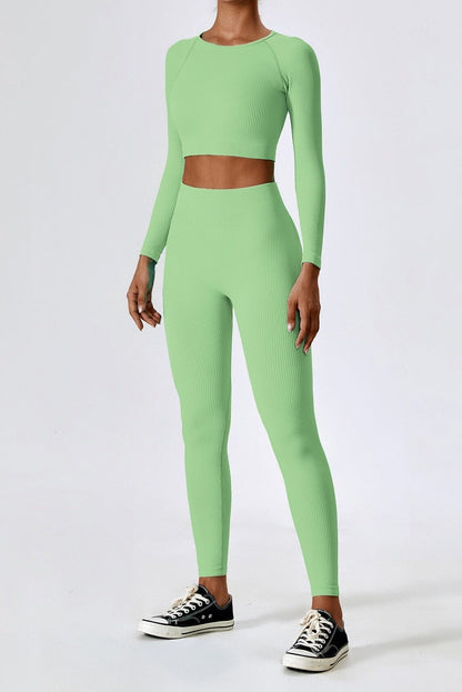 Damen Sport-Set Nahtlos Zweiteilig Funktionsbekleidung