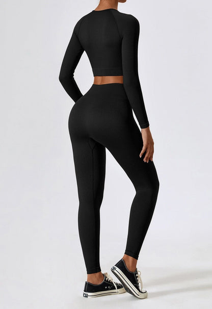 Damen Sport-Set Nahtlos Zweiteilig Funktionsbekleidung