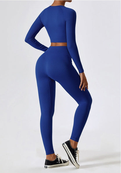 Damen Sport-Set Nahtlos Zweiteilig Funktionsbekleidung