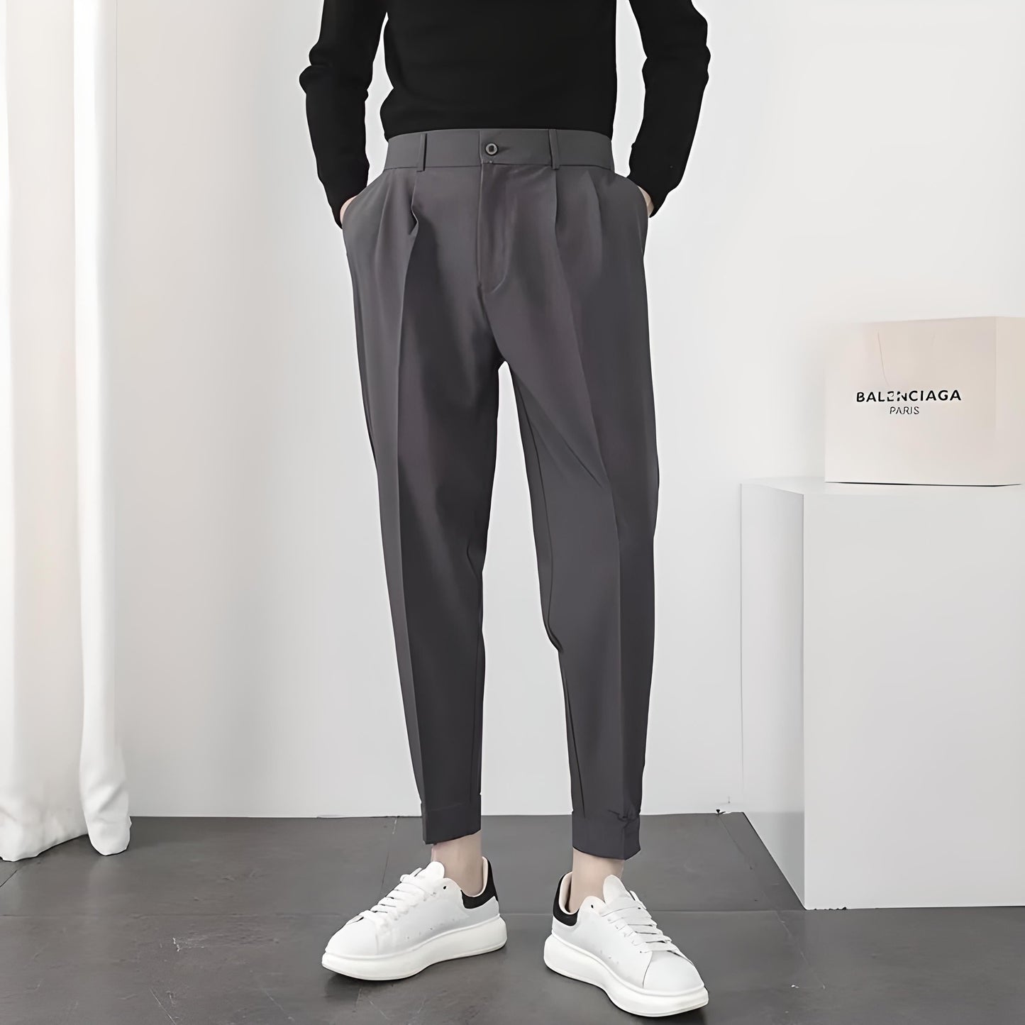 Herren Slim-Fit-Hose Elegant für Business