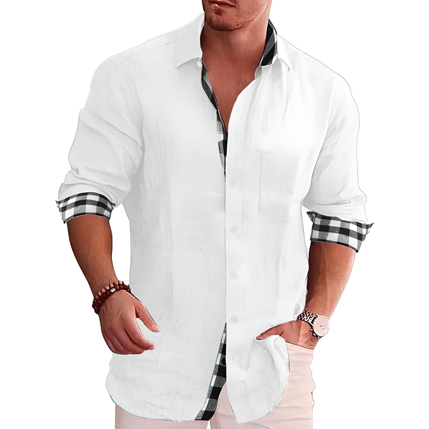 Herren Slim-Fit Hemd Modern - Norvielle